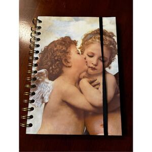 Victorian Angel Blank First Kiss Notebook 8.5” X 6”